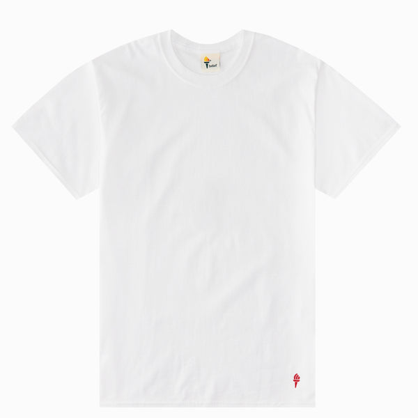 Plain white best sale supreme t shirt