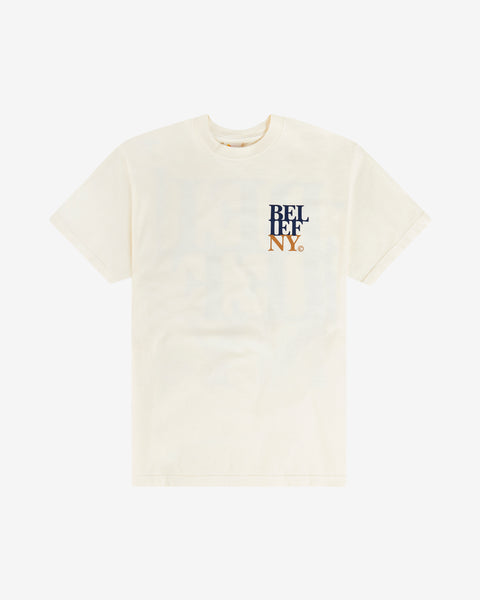 argue＊RELIEF T-SHIRTS TYPE B/ IVORY Stacked Tee - Ivory – Belief NYC