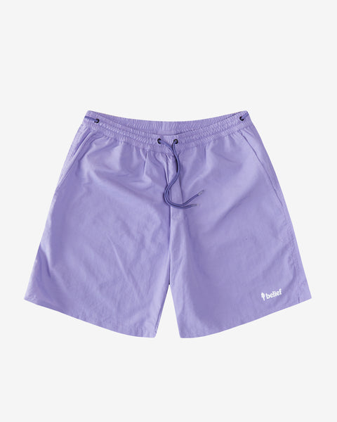 Nylon Track Shorts - Orchid – Belief NYC