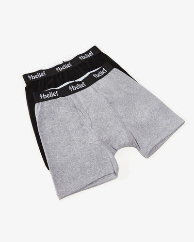 Boxer Brief 2 Pack - Heather Grey