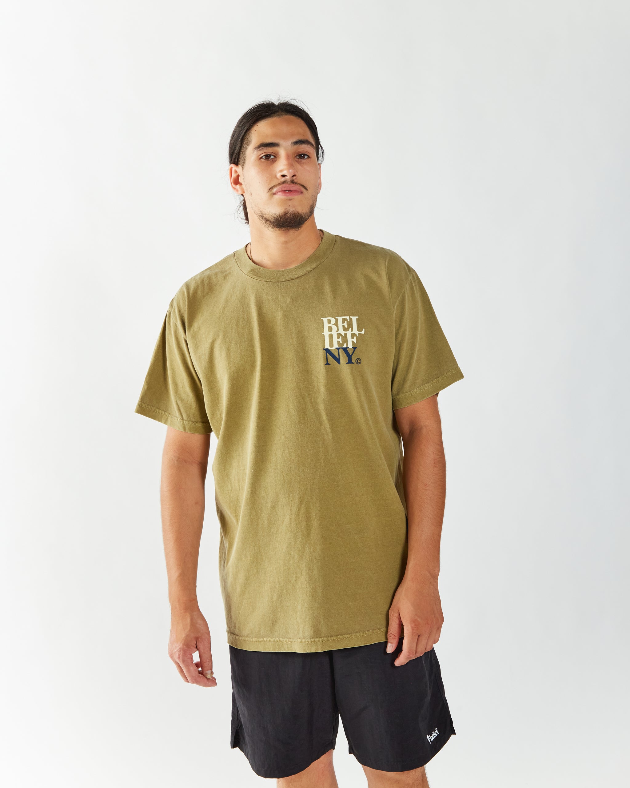 Stacked Tee - Moss