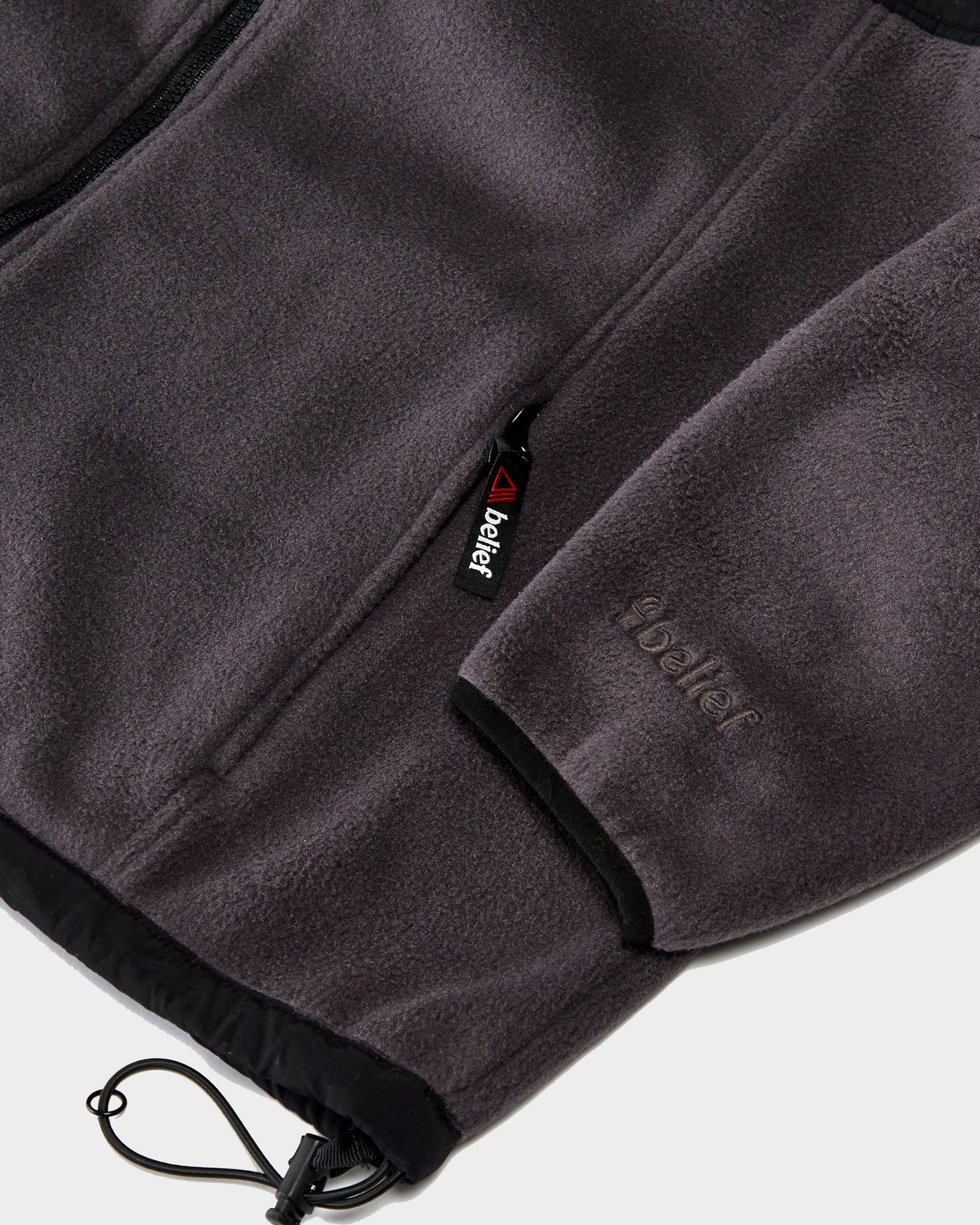 Polartec® Zip Fleece - Charcoal