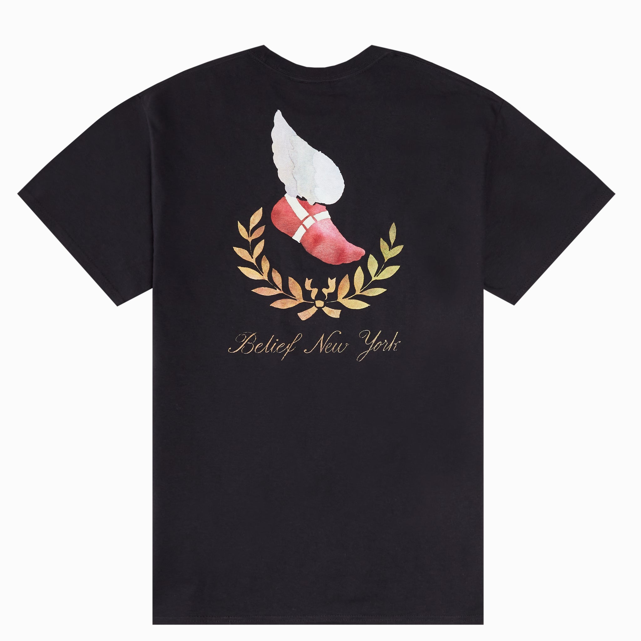 Winged Foot Tee Black Belief NYC