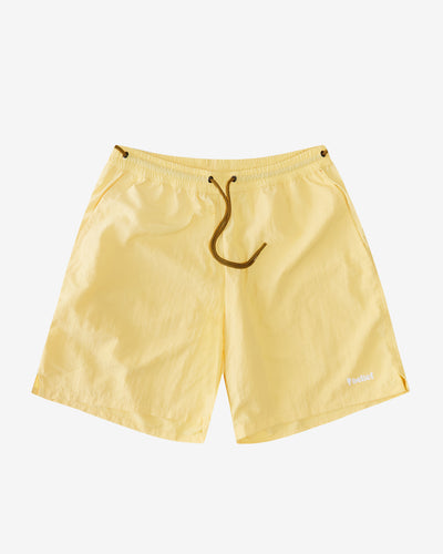 Nylon Track Shorts - Lemon