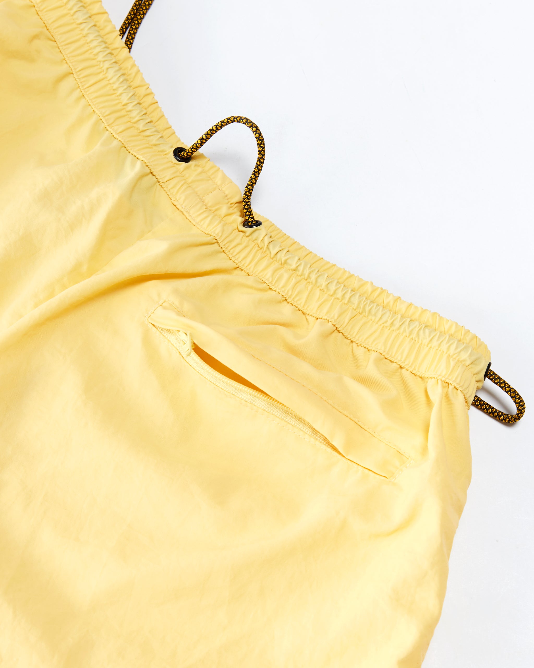 Nylon Track Shorts - Lemon