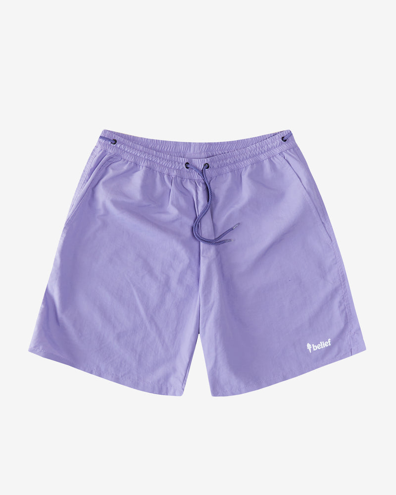 Nylon Track Shorts - Orchid – Belief NYC
