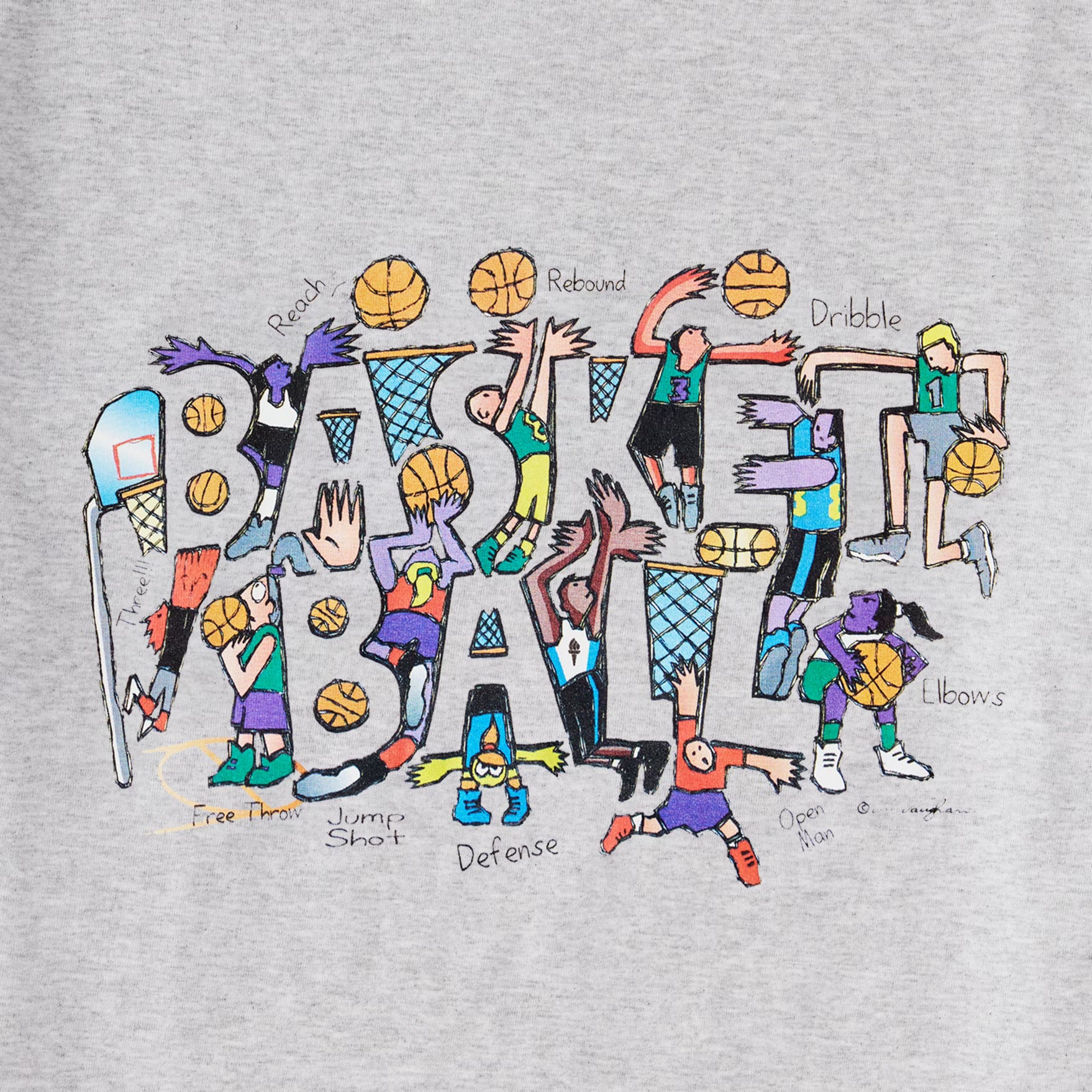 Basketball Tee Ash Heather Belief NYC