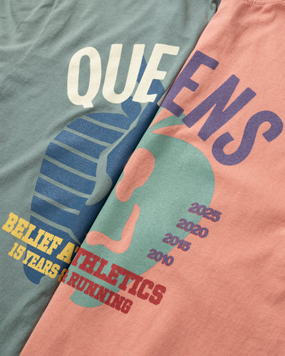 Queens LS Tee - Atlantic Green