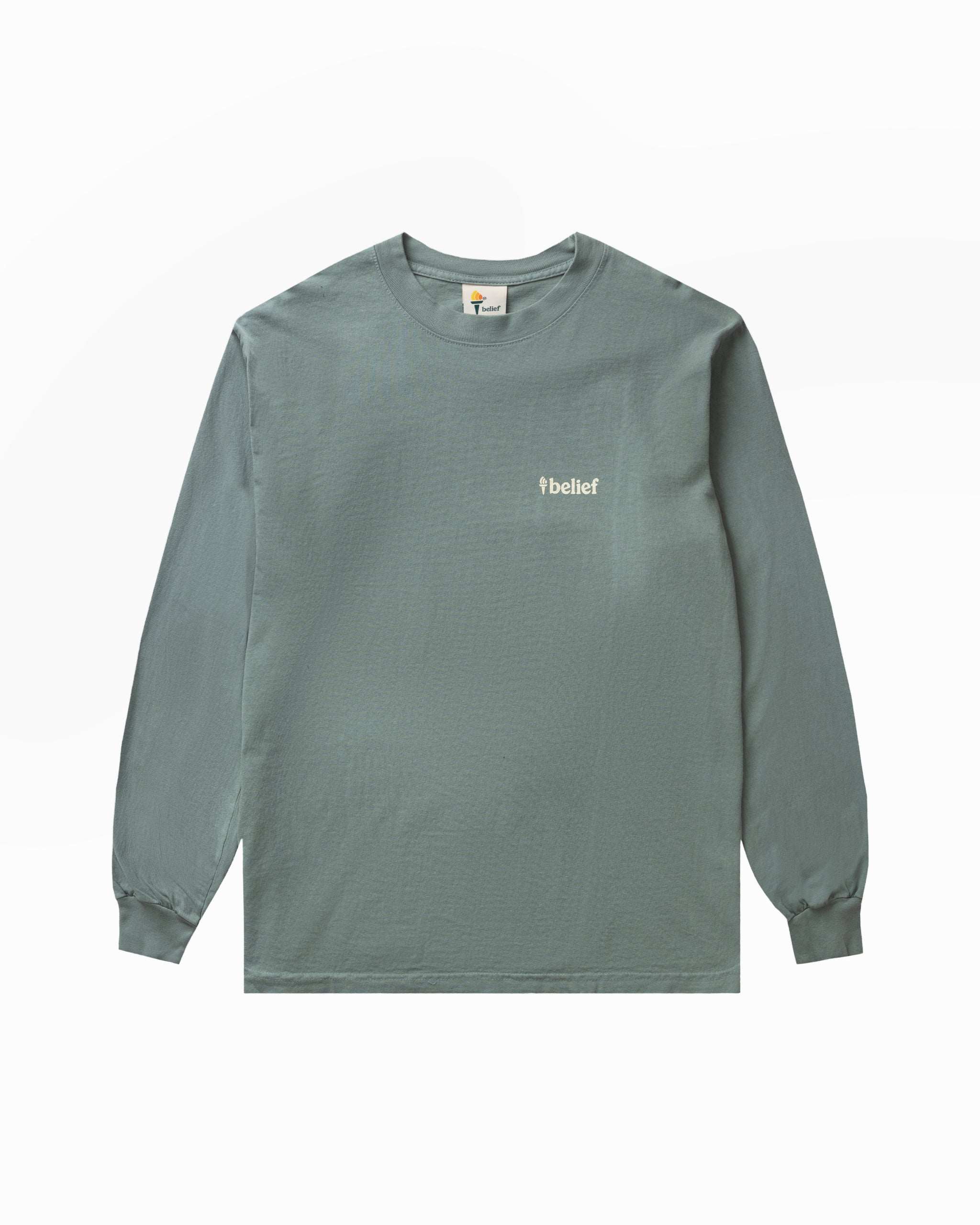 Queens LS Tee - Atlantic Green