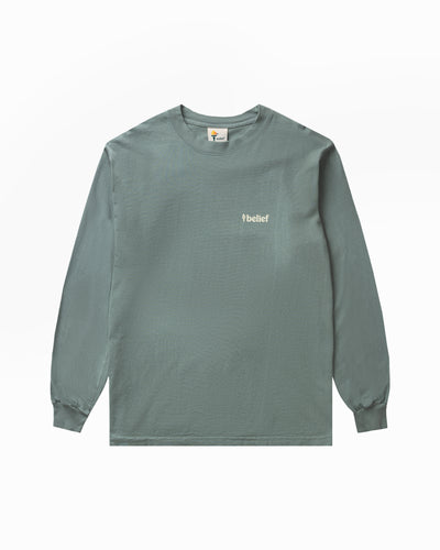 Queens LS Tee - Atlantic Green