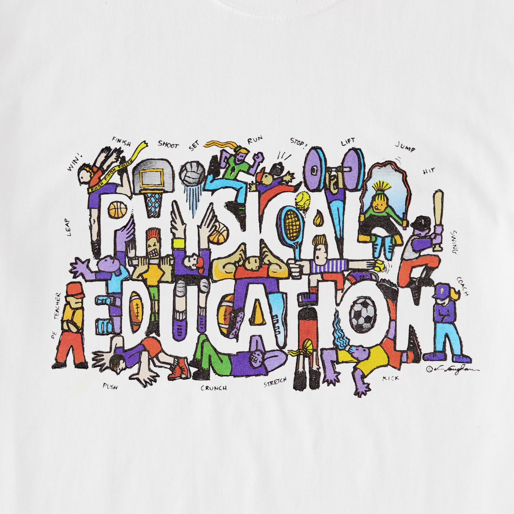 Physical Education Tee - White