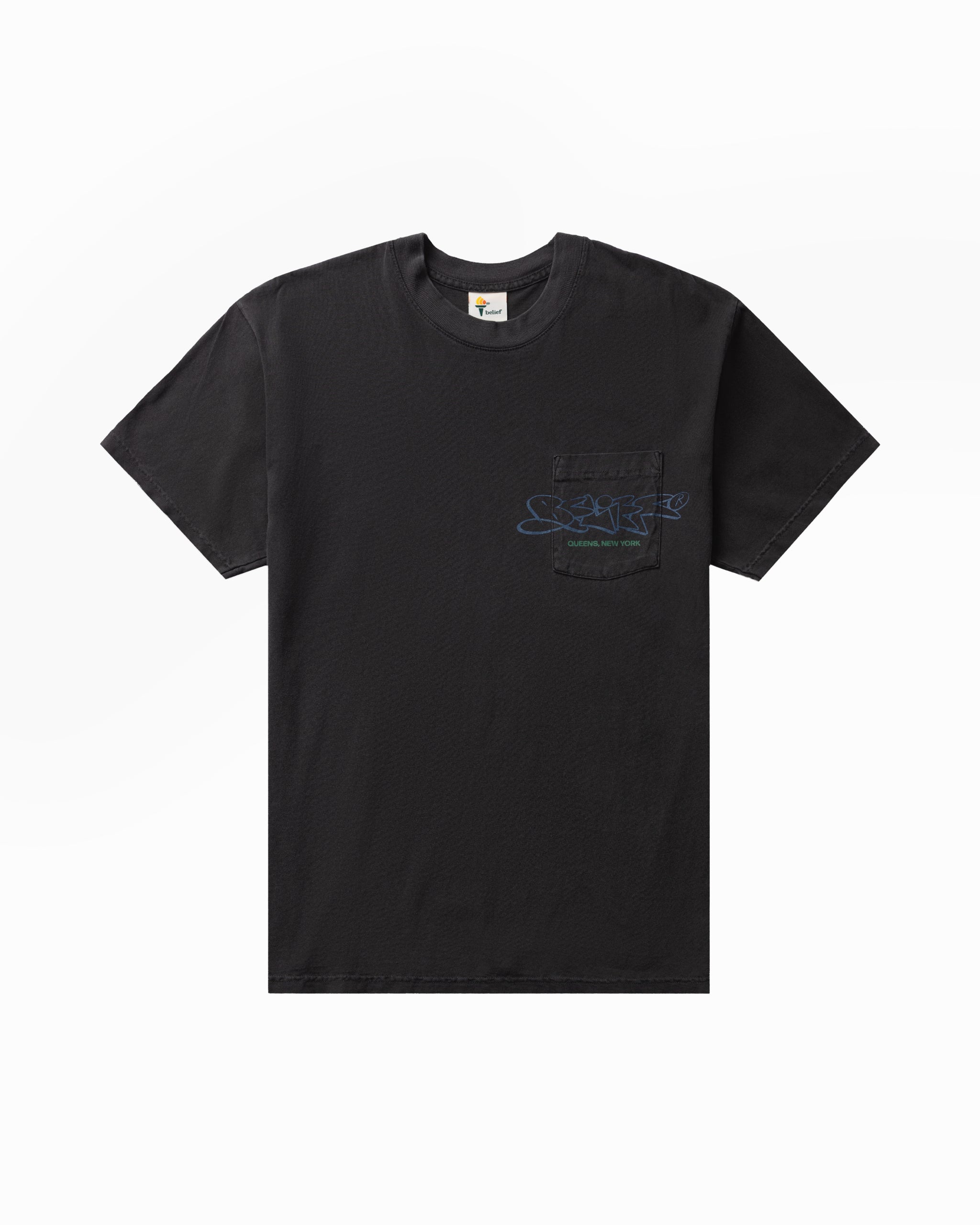 Spray Pocket Tee - Vintage Black