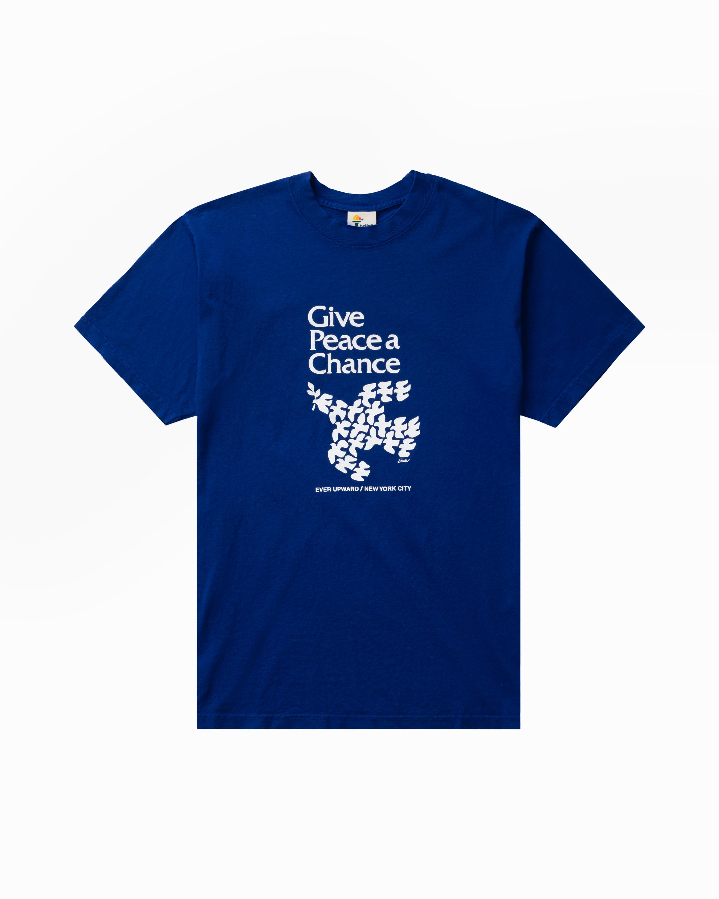 ◆25SS BAUF Peace Logo T-Shirt/3色◆ Peace Tee - Cobalt Blue – Belief NYC
