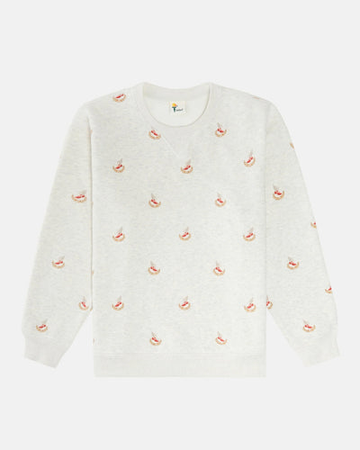 Winged Foot Crewneck - Oatmeal Heather