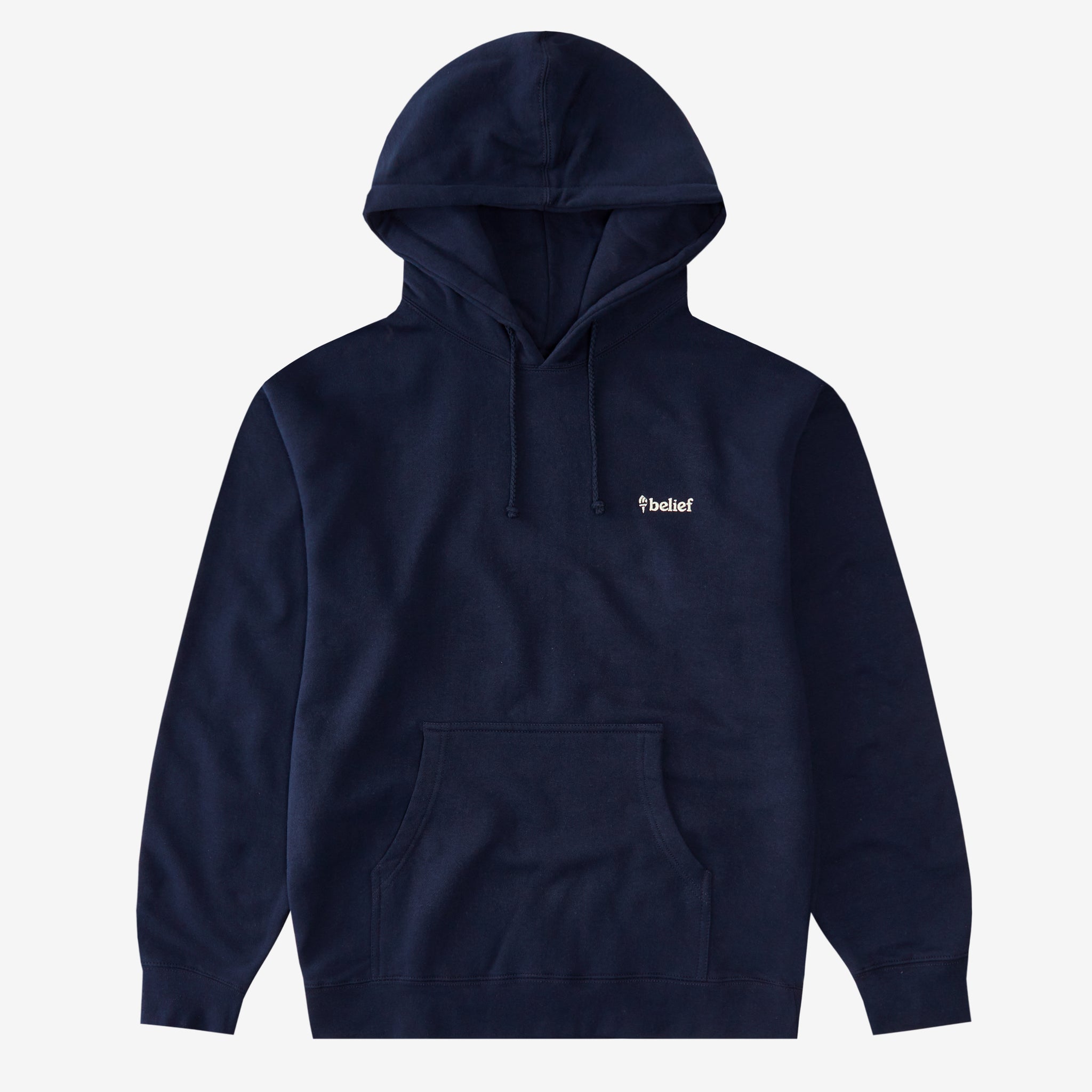 Logo Hoody - Navy – Belief NYC