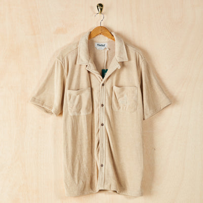 Terry Cloth Cabana Shirt - Natural