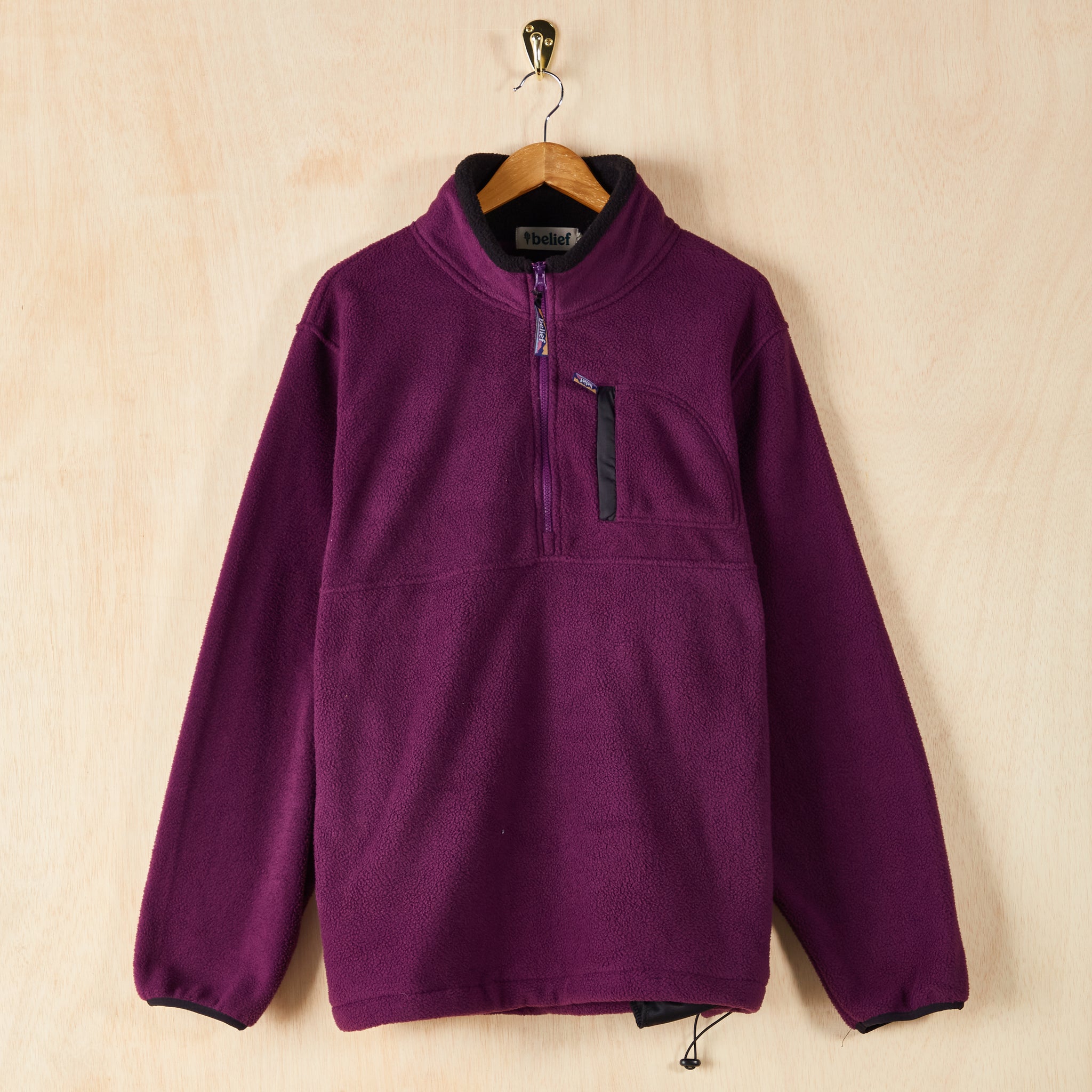 Sherpa 1/2 Zip Pullover - Purple