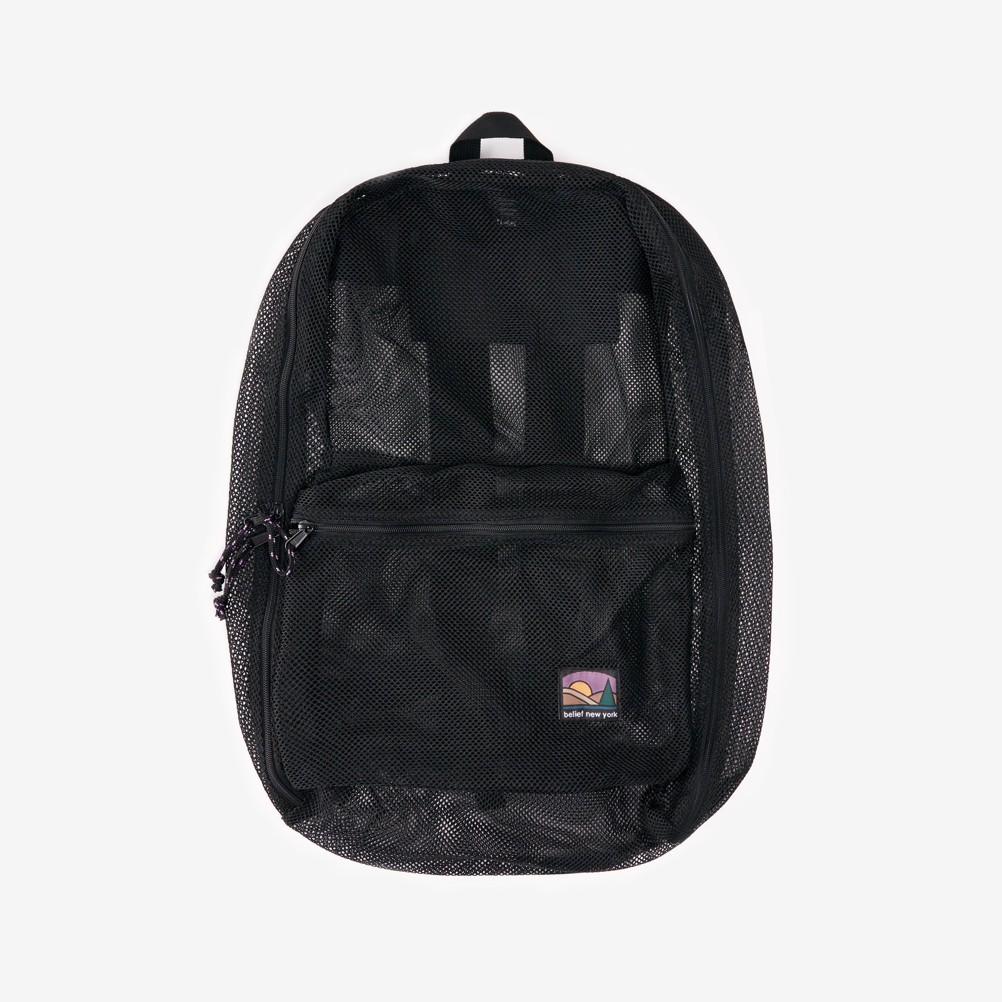 Black mesh outlet bookbag