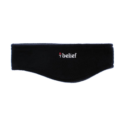 Logo Fleece Headband - Black