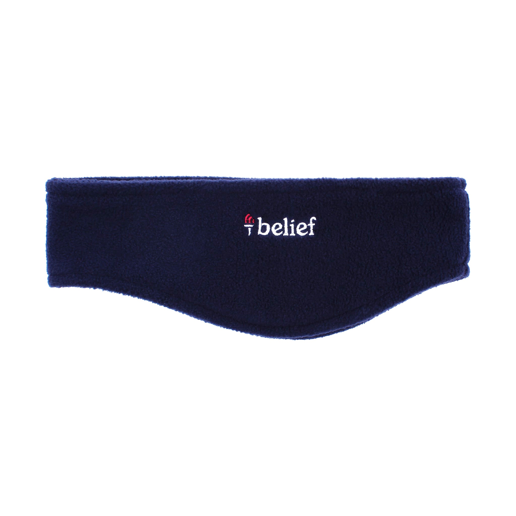 Logo Fleece Headband - Navy