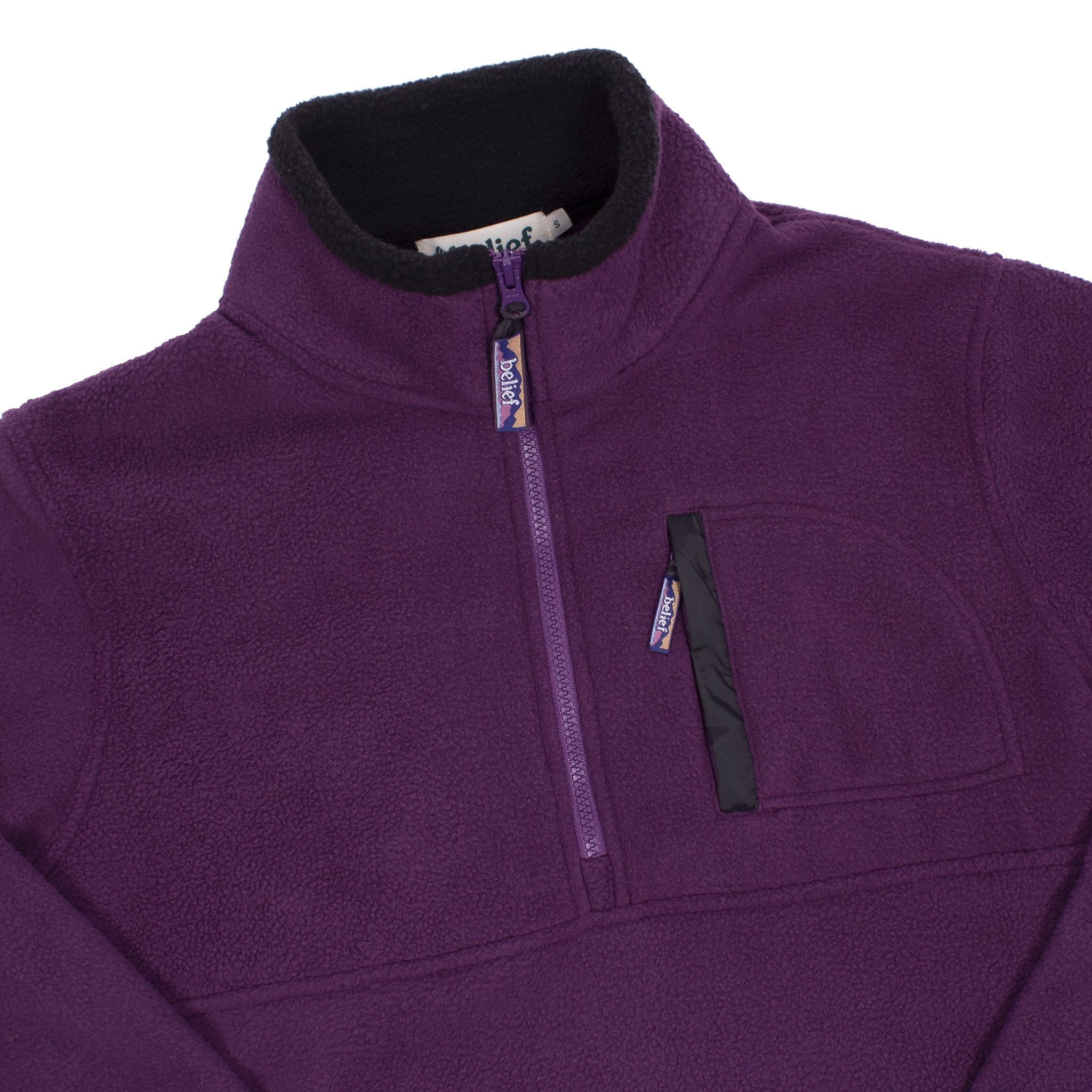 Sherpa 1/2 Zip Pullover - Purple (WS)